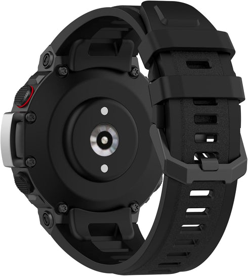 3Pack T-Rex 2 Bands Watch Strap, Soft Silicone Sport Bands Compatible with Amazfit T-Rex 2 Smart Watch for Men