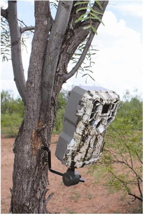 HME 360-Degree Economy Trail Camera Holder with Camera Head Compact Sturdy Design Easy Installation Versatile