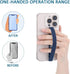 Mabor 3Pcs Reusable Silicone Phone Strap Grip Holder Wireless Charging Compatible Detachable Universal Finger Loop