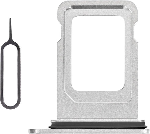 Risidamoy for iPhone X Silver SIM Card Tray Holder Replacement Single SIM Version