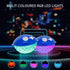 Bluetooth Speakers with Colorful Lights, Portable Speaker IPX7 Waterproof Floatable, Built-in Mic,Crystal Clear Sound Speakers Bluetooth Wireless 50ft Range for Home Shower Outdoors Pool Travel