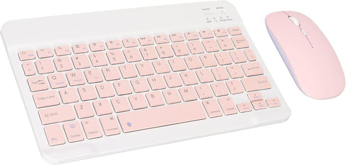 Bluetooth Keyboard Mouse Set, 10 Inch Ultra Thin Quiet Keyboard with DPI Mouse, Composite Keys Combo for Cellphone