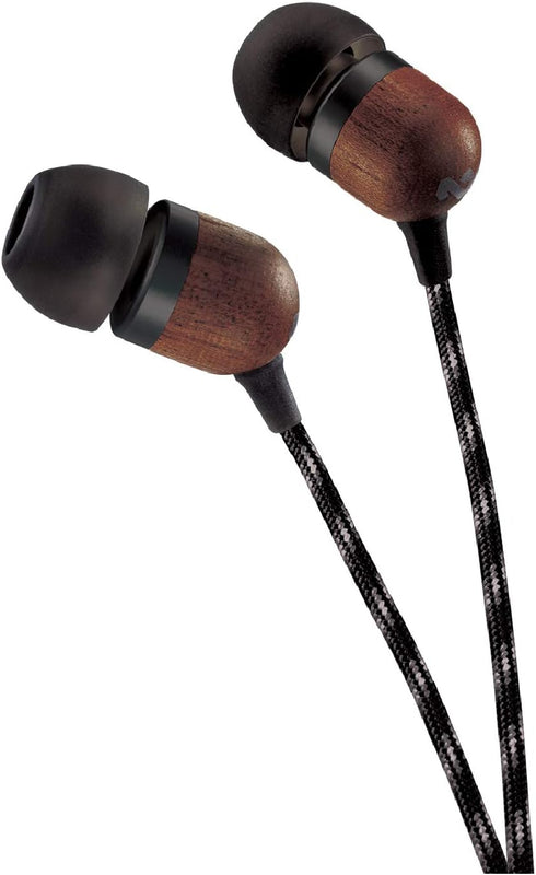 House of Marley Smile Jamaica Wired Earphones, Noise Isolating Design, Sustainable Materials, Signature Black