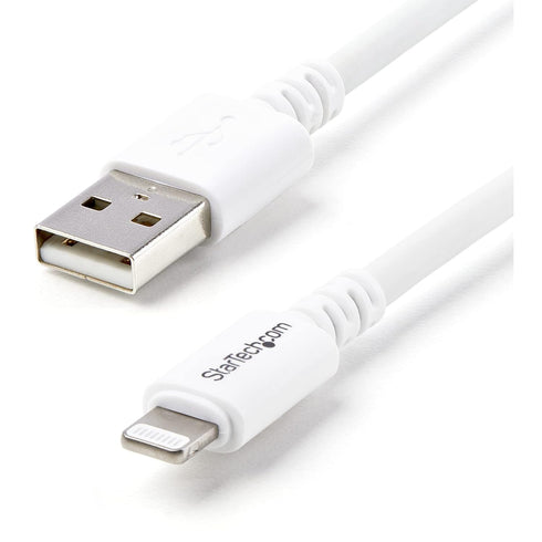 StarTech.com 3m (10ft) Long White USB Cable for iPhone/iPod/iPad with 8-pin Lightning Connector - Charge and Sync