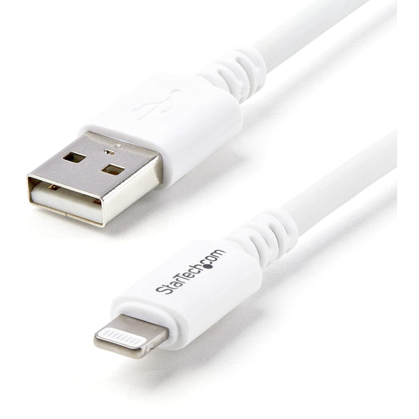 StarTech.com 3m (10ft) Long White USB Cable for iPhone/iPod/iPad with 8-pin Lightning Connector - Charge and Sync