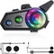 Q18 Motorcycle Bluetooth Headset with Music Sharing, 1000M Intercom for 2 Riders, CVC Noise Reduction, Hard/Soft Mic