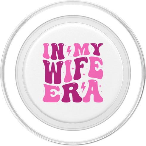 Funny Wife Gifts For Womens In My Wife Era Groovy I Love My Husband Wife PopSockets PopGrip for MagSafe