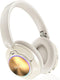 Noise Cancelling Over Ear Wireless Bluetooth Headphones with Microphone, 65h Playtime, Clear