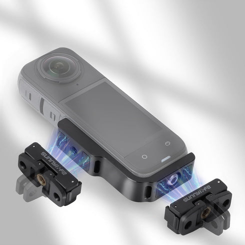 360 X4 L-Type Vertical-Horizontal Mount with Magnetic Adapter for Insta360 X4 Quick Release