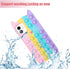 Fidget Pop Phone Case for iPhone 11, Stress Relief Push Pop Bubble Design, Soft Silicone Cover for Kids, Cat