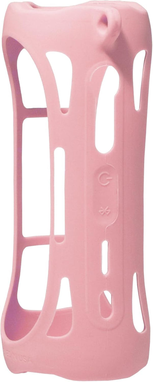 Alltravel Silicone Cover Skin for JBL Flip 6 Portable Bluetooth Speaker, Customized Protection Solution (Pink)