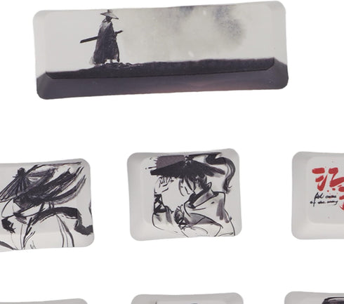 Keyboard Keycaps, Custom 10 Keys Novelty Keycap for Mechanical Keyboard, PBT Keycaps with Clear Pattern