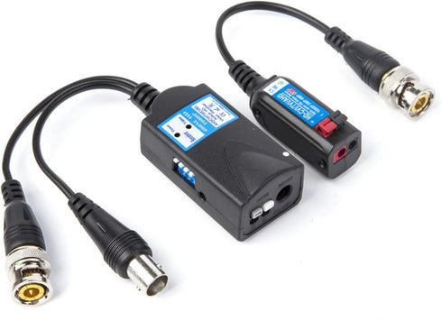 Mini CCTV BNC HD CVI/TVI/AHD/CVBS Active Video Balun Receiver Power Connector (1080P 400M) 5MP HD-CVI/TVI