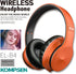 Adult Noise Cancelling Headphones, Wireless Bluetooth Foldable Over Ear Headphones with Microphone and Deep Bass for