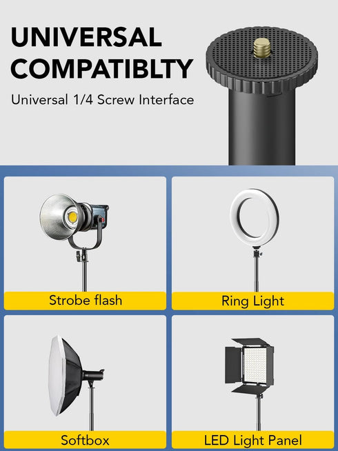 AOCHUAN 155cm 14.5"-60.1" Lightweight Extendable Phone Tripod for iPhone, Adjustable Photography Phone Stand, Portable