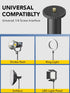 AOCHUAN 155cm 14.5"-60.1" Lightweight Extendable Phone Tripod for iPhone, Adjustable Photography Phone Stand, Portable