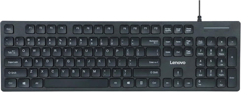 Lenovo 305 Wired USB-C Keyboard with Numeric Keypad, Full Size Keyboard, Slim Design,