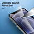 NEW'C 4 Pack, 2 Pack Screen Protector for iPhone 12 Mini + 2 Pack Camera Lens Protector, Case Friendly, Sensor