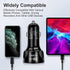 4 Port USB Fast Charging Car Charger, 3 * 2.4 A USB/1 PD20W LED Light, Compatible with iPhone 14 13 12 11 Pro Max,