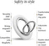 COCOMII 360 Magnetic Phone Ring Holder for MagSafe, Rotation Finger Grip Stand, Matte White