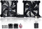 SCCCF USB Dual 120mm Control Fan, 5V Portable Cooling Fan for Flat-Screen TV