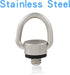 Litoexpe Stainless Steel D Ring Screw, 1/4"-20 Camera Fixing Screw with Rubber Padding