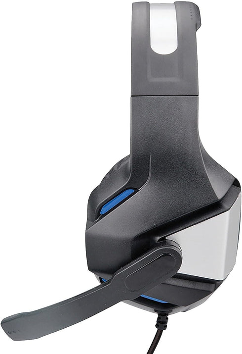 IQ Sound IQ-480G Pro-Wired Gaming Headset with Hi-Fi Stereo Headphones, Comfort, LED Lights, Universal Compatibility, Clear Conversations, in-Line Volume Control, for PC, Xbox, Playstation (Blue)