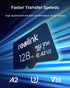 REOLINK 128GB microSDXC UHS-I Memory Card, U3, A2, V30, Class 10 for Reolink Security Camera