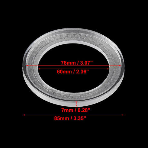 X AUTOHAUX 2Pcs Car Speaker Spacer Ring Mounting Plate for 2.5 Inch Speakers - Acrylic 60mm ID Universal