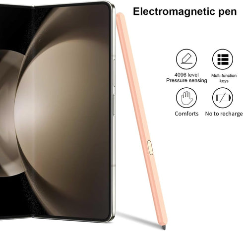SHIEID Galaxy Z Fold 6 S Pen Fold Edition, Slim Replacement S Pen with Anti-Mistouch Technology, Pink