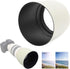 Zyyini ET-83C Lens Hood, ABS White Reversible Camera Lens Shade for EF 100-400mm f/4.5-5.6L is USM Lens