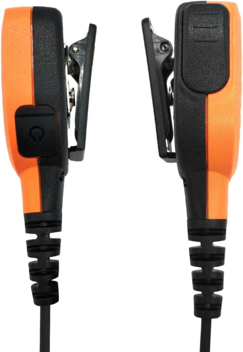 Two Way Radio Shoulder Mic 2 Prong Remote Speaker Microphone with 3.5mm Audio Jack for Motorola