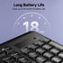 Redragon 2.4G 10 BK7367 Wireless Keyboard, Full-Sized Ergonomic Wireless Computer Keyboard with Individual Multimedia