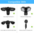 Wall Mount for Ring Floodlight Camera, Adjustable Angle Eave Mount for Indoor/Outdoor Use