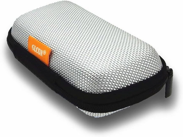GLCON Small EVA Electronic Carrying Case, Hard Shell Zipper Case for Earbud, Bluetooth Headset, Charger, Small Gadgets