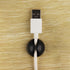 20 PCS Black Acrylic Adhesive Charger Cord Holder, Wire Organizer for Desk, Wall, Car, Nightstand, Office Management