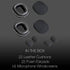 Global Teck Ear Pad Cushion Kit for Blue Parrott B350-XT Bluetooth Headset, 2 Leather Cushions, 2 Foam Earpads, 4