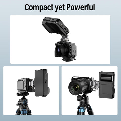 SIRUI Camera Monitor Holder with NATO System Mount, 360° Swivel and 180° Tilt for 5” and 7” Monitors, AM-MTN