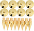 Zerone Speaker Spike Pad Kit - 8 Pairs 6 x 36mm Copper Isolation Stand with Base Pad Feet Mat for Speakers