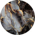 Black and White Faux Marble with Gold Accent PopSockets Standard PopGrip