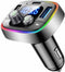 LIHAN USB C Bluetooth Adapter for Car, AUX Wireless FM Radio Transmitter, Handsfree Calling & Audio Receiver
