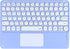 Bluetooth Keyboard, 10-inch Wireless Keyboard with Touchpad, Ultra-Slim Portable Rechargeable for iPad, iPhone, Android