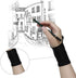 GAOMON Two Finger Glove for Drawing Tablet, Oil Painting and Sketch Creation, Free Size for Left and Right Hand