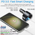 4 in 1 USB C Car Charger, 168W Multi USB Cigarette Lighter Adapter, Socket Splitter with 3 USB Ports, 12V/24V Dual USB Type C PD Fast Car Charger Adapter for iPhone 15 Pro Max/14/13,iPad,Samsung,GPS