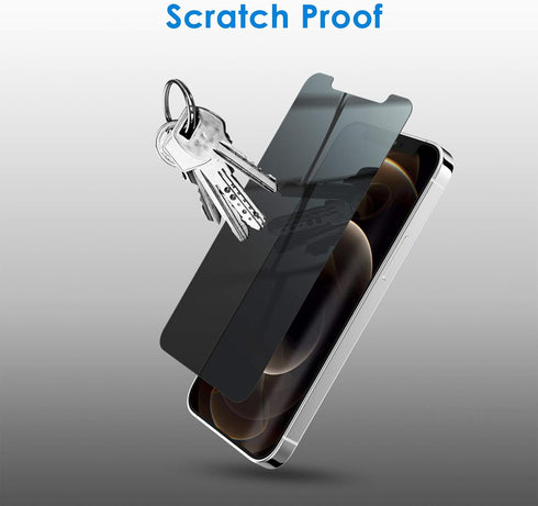 JETech 2-Pack Privacy Screen Protector for iPhone 12 Pro Max 6.7-Inch, Anti-Spy Tempered Glass Film