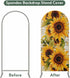 Jnbasdffb 7.2 Summer Sunflower Wedding Arch Cover, Stretchy Spandex Arch Backdrop Stand Covers FT, Oil Painting