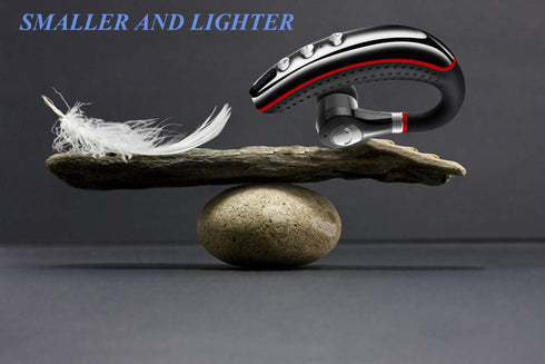 Bluetooth Headset V5.0, Wireless Earpiece with Noise Canceling Mic for Cell Phone, Sweatproof