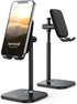 Lamicall Adjustable Cell Phone Stand, Height Angle Mobile Holder for Desk, Compatible with iPhone 14 Plus, 13, Pro, Pro