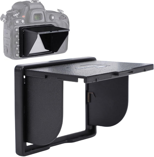 Zopsc Camera Viewfinder Sunshade, Foldable LCD Screen Sun Hood for 3.2 Inch