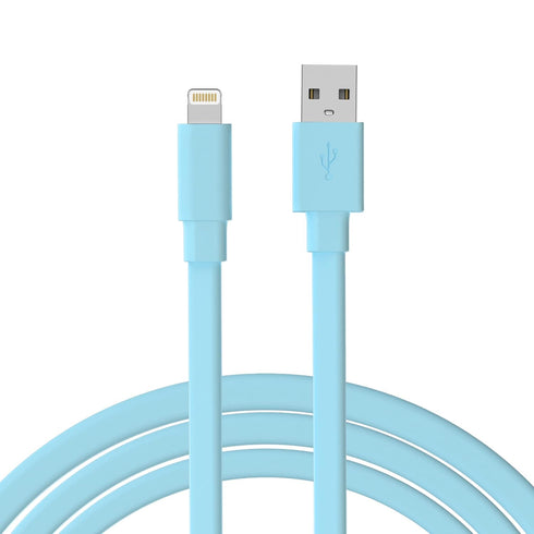 TALK WORKS Flat Lightning Charging Cable - Compatible with iPhone 14/Plus/Pro/Pro Max, 13/Mini/Pro/Pro Max, 12/Pro/Pro